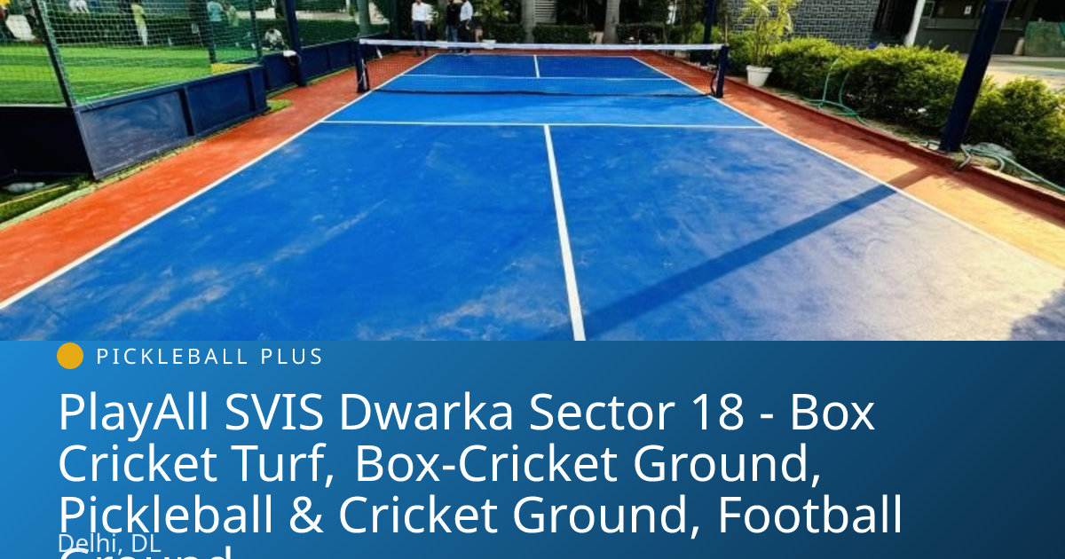 PlayAll SVIS Dwarka Sector 18 - Box Cricket Turf, Box-Cricket Ground ...